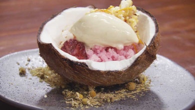 Blood Orange Granita and Chamomile