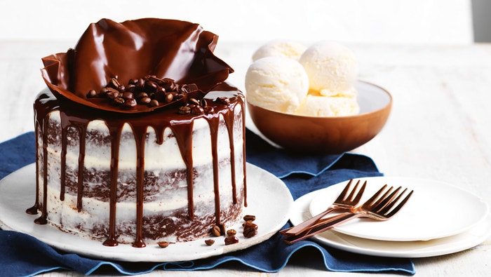 Mocha Brownie Cake