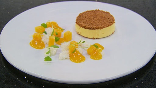 Mango Cheesecake with Coconut Tapioca