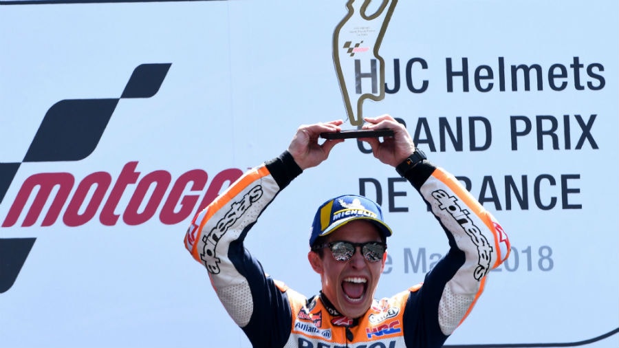Marquez finishes first in French Grand Prix