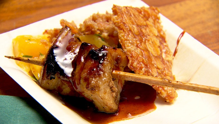 Sticky Pork with Mango