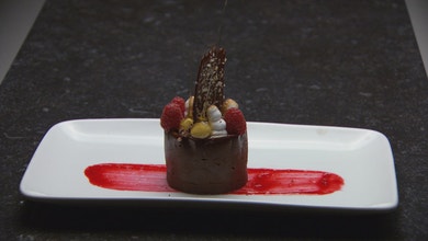 Golden Chocolate Truffle Tart