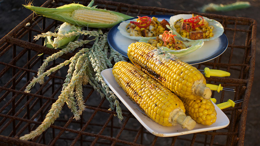 Corn with Garlic Butter