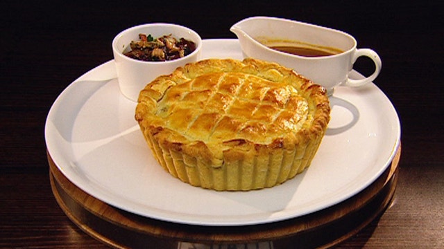 Pheasant Pie with Radicchio and Jus