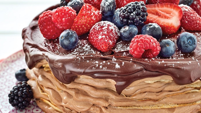 Tiramisu Crêpe Layer Cake