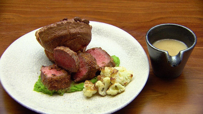 Loin of Lamb with Yorkshire Pudding