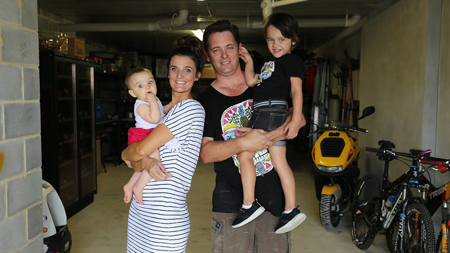 Dave, Philippa and the kids