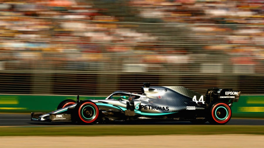 Lewis Hamilton of Great Britain driving the Mercedes AMG Petronas