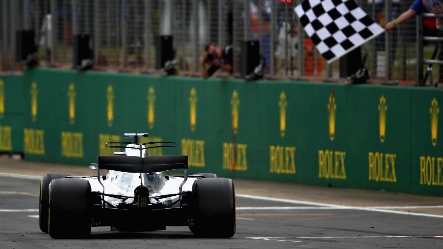 Chequered Flag for Hamilton