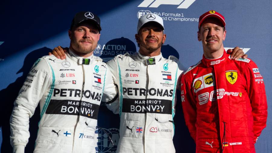 Pole winner Mercedes-AMG Petronas Motorsport driver Lewis Hamilton