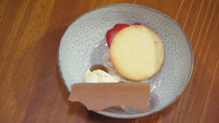 Strawberry Ice Cream, Mint Choc Chip Ice-Cream and Raspberry Sherbet