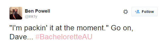 The Bachelorette Australia S1 Ep 1 blog