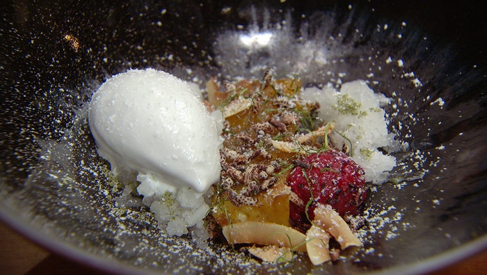 Coconut, Pineapple and Kaffir Lime