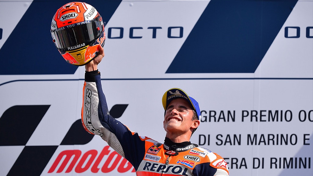 Race winner Repsol Honda Team Spanish rider, Marc Marquez