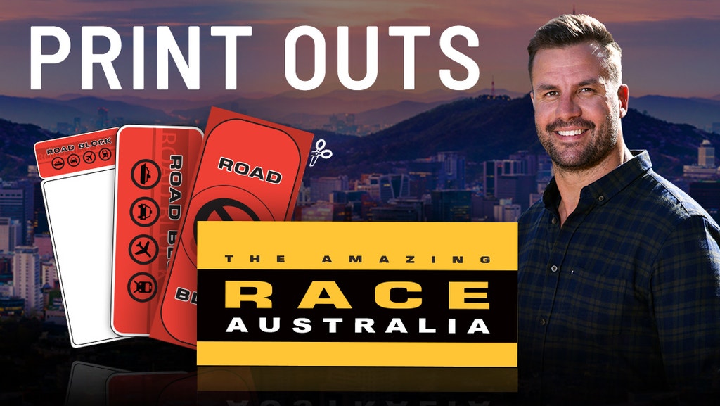 The Amazing Race Official Printable Pack Network Ten