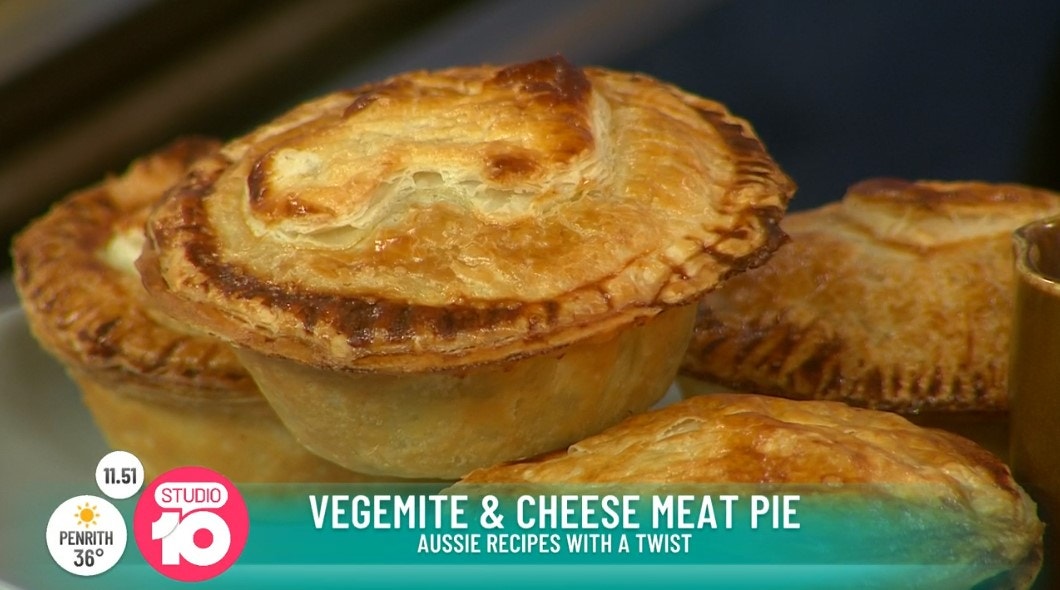 Vegemite and Cheese Meat Pies