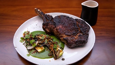 Beef, Leek, Crunch Friends and Warrigal Greens