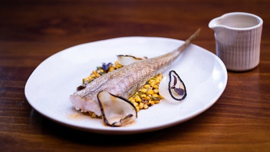 Flathead, Brown Butter Sauce with Anchovies