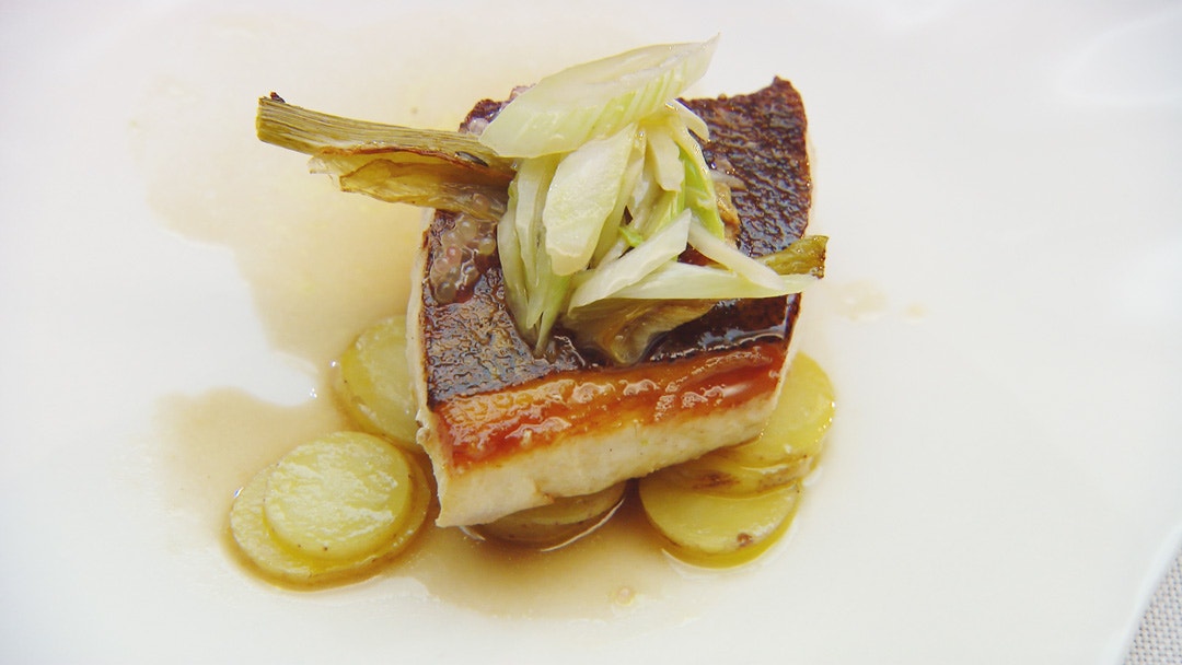 Kingfish with Kipfler Potatoes and Baby Fennel