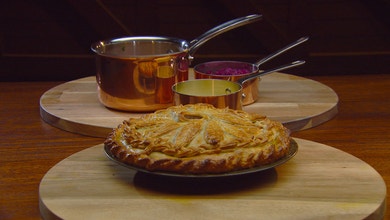 Stout-Braised Beef Pie with Blue Cheese Crust