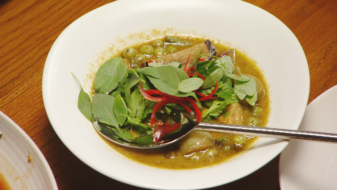 eggplant in green curry