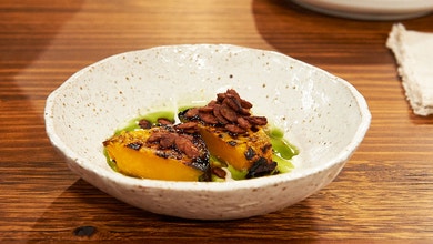 Roasted Pumpkin with Smoked Buttermilk and Roasted Pepitas