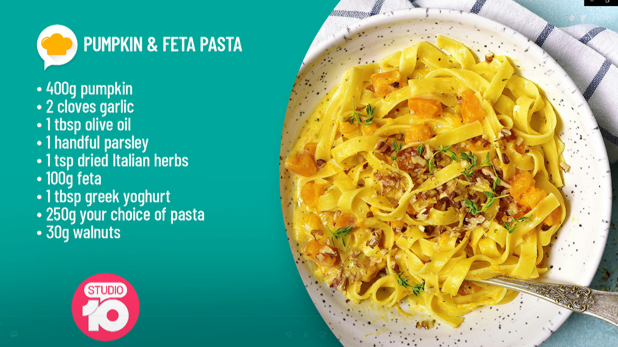 Pumpkin and Feta Pasta