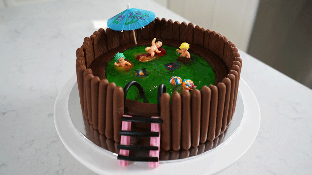 Swimming pool birthday cake | Australian Women's Weekly Food