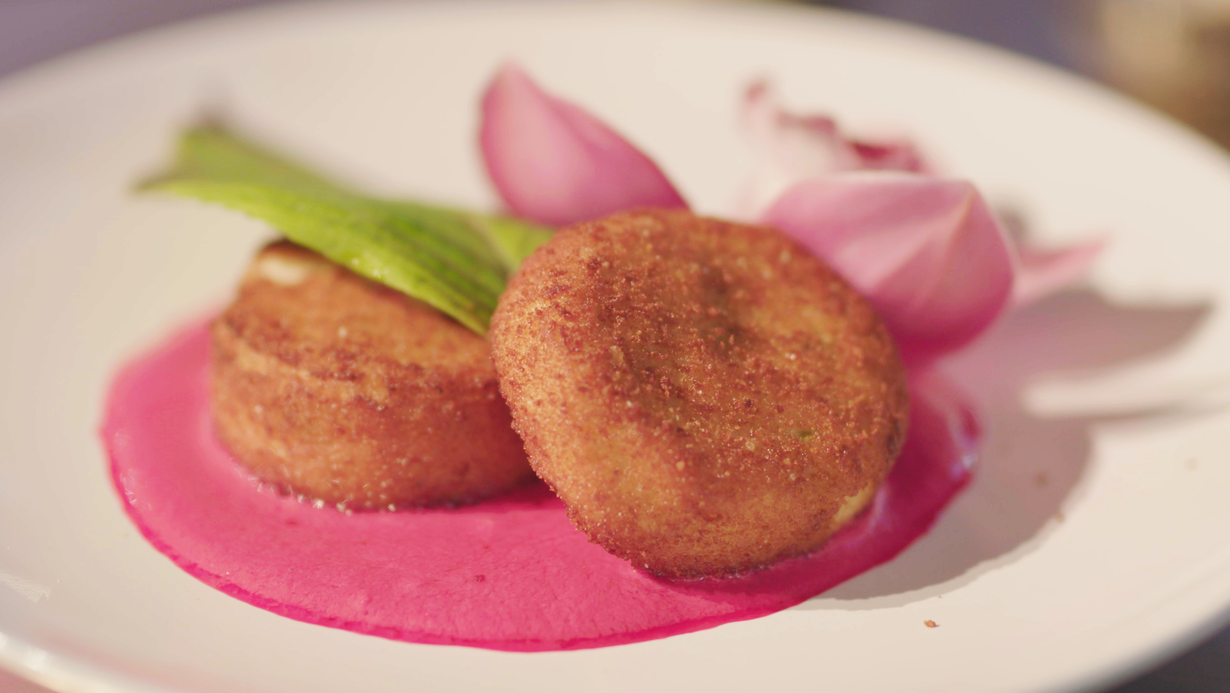 Yogurt Kebabs With Beetroot Chutney