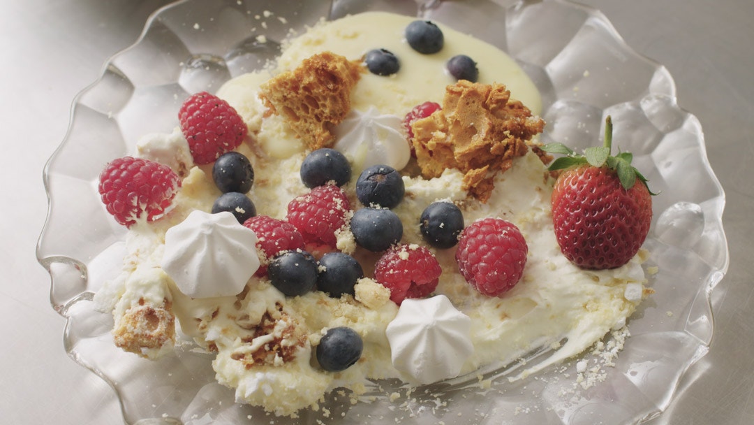 Berry Smash with Citrus Custard