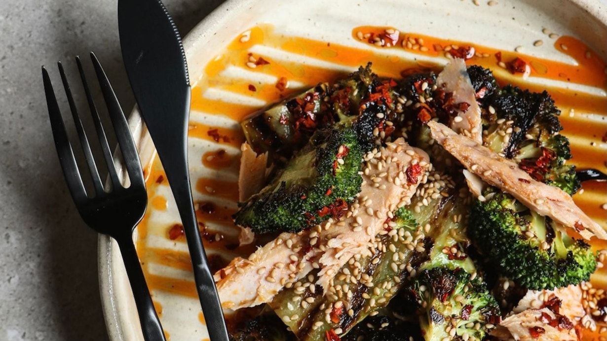 Khanh Ong's Tuna Brocolli With Chilli Oil