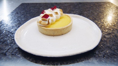 Lemon Meringue Tart with Candied Peel