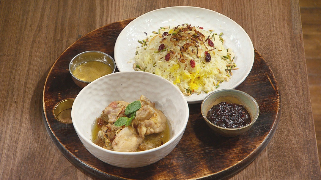 Chicken Korma and Pilau