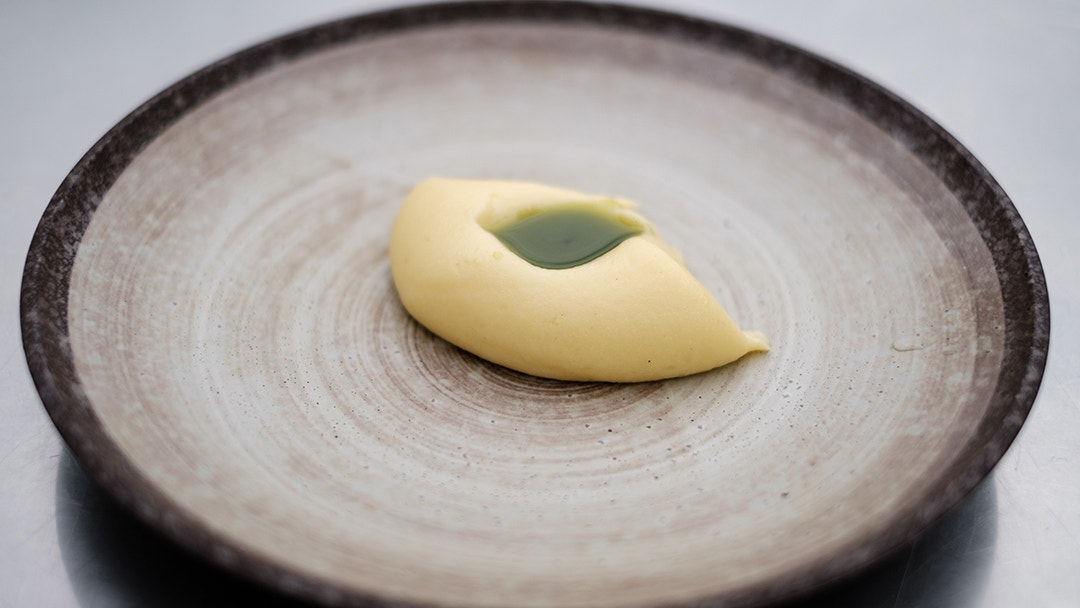 Eucalyptus Smoked Mashed Potato with Native Thyme Oil