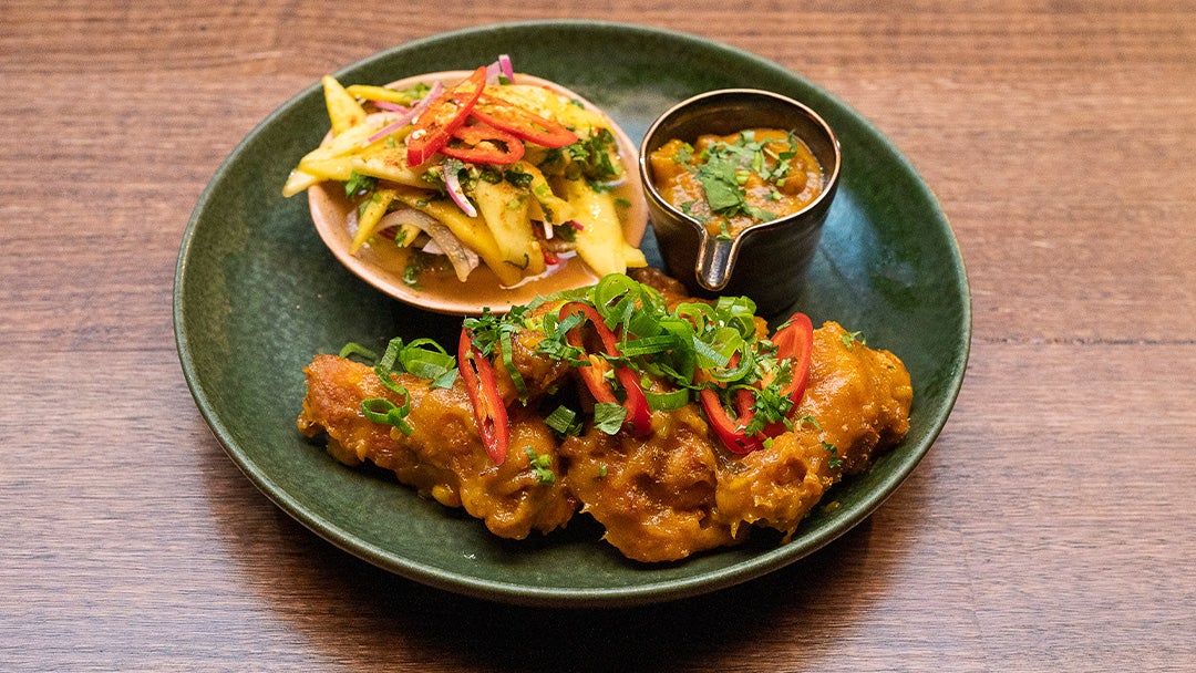 Fried Chicken with Mango Chilli Glaze