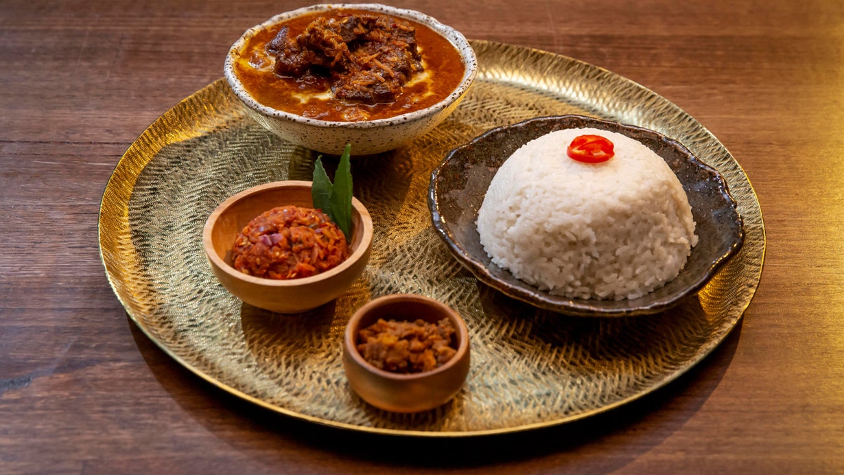 Beef Rendang with Coconut Rice