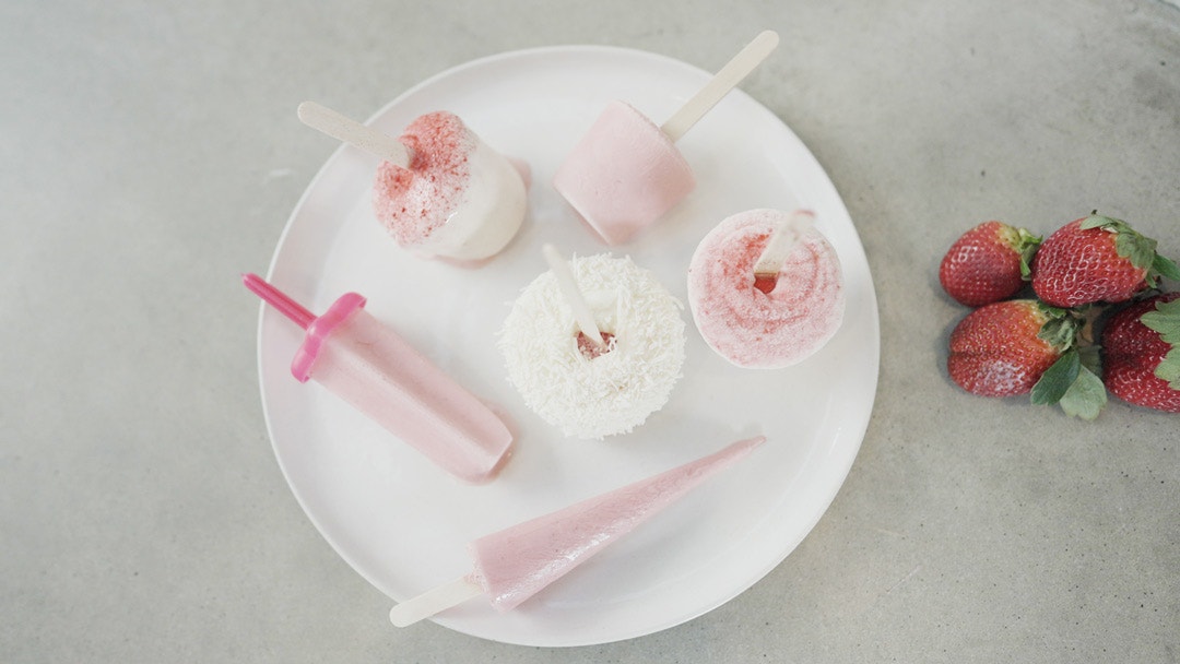 Strawberry & Yoghurt Popsicles
