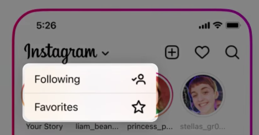 Instagram launches chronological and 'favorites' feeds for all