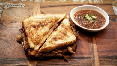 Chicken And Potato Curry Jaffle