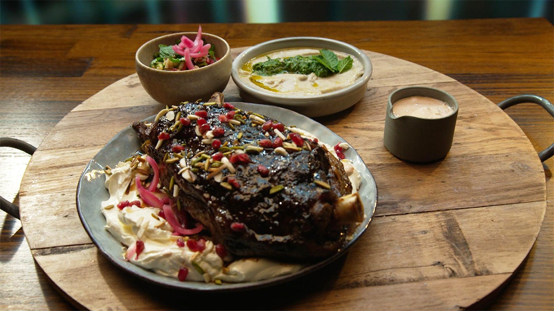 Moroccan Lamb Shoulder with Labneh and Jewelled Couscous
