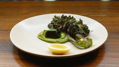 Brassicas with Tarragon and Pistachio
