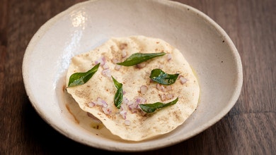 Cured Snapper with Masala Papad