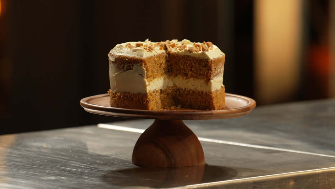 Carrot, Toasted Hazelnut and Cheesecake Layer Cake