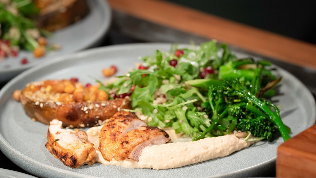 Middle Eastern Chicken, Pumpkin and Quinoa Salad