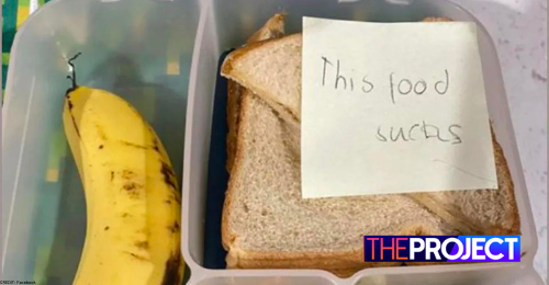 Aussie Schoolgirl Tells Mum Her “Food Sucks” After Leaving Note In Lunchbox