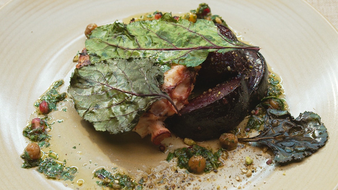 Charred Octopus with Beetroot