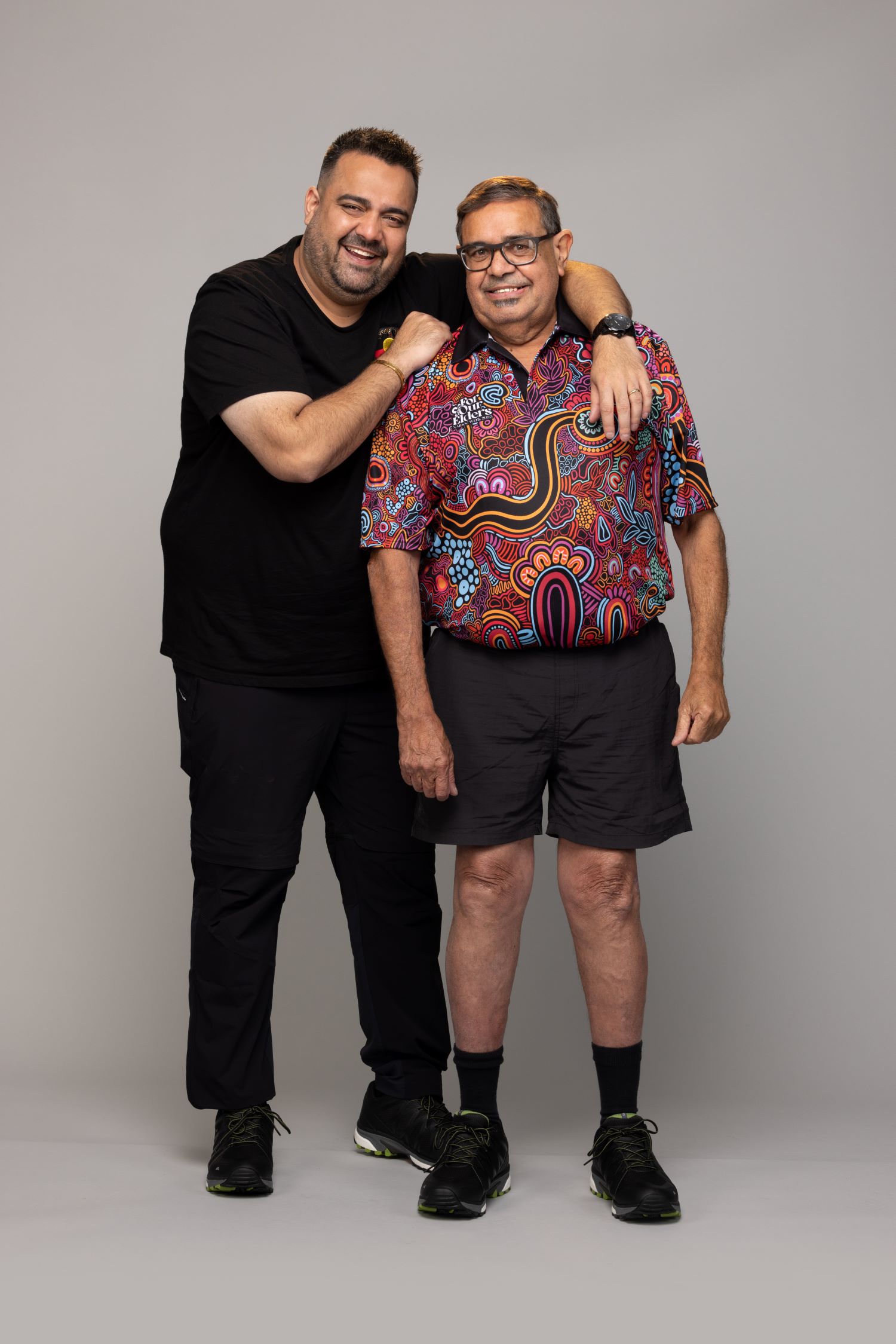 The Amazing Race Australia 2023 Celebrity Edition Dane Simpson and dad Bow Simpson