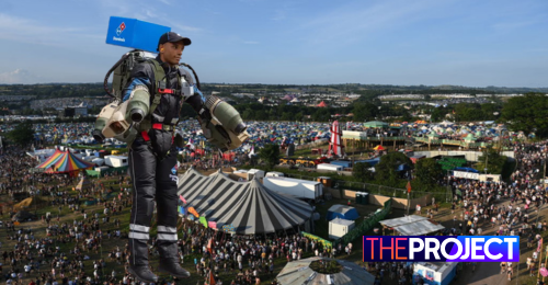 Domino’s Is Using A Jet Pack To Deliver Pizza to Revellers At Glastonbury