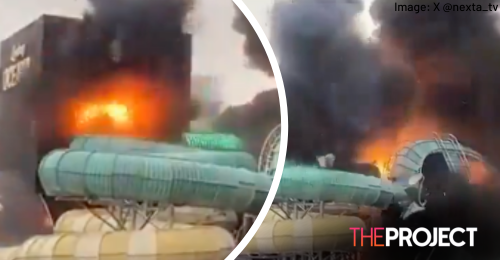 Horrifying Moment Swedish Water Park Explodes Into Raging Fireball