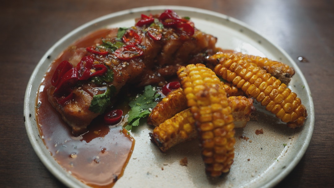 Pork Belly with Whiskey Tamarind Sauce